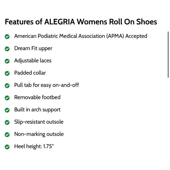 ALEGRIA Women's Roll On Shoes Size 41 11 women - Picture 2 of 13